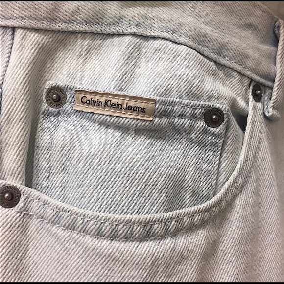 Calvin Klein Anti Fit Denim Jeans Ice Blue Model Grunge 30x32 Limited Edition - Picture 6 of 10